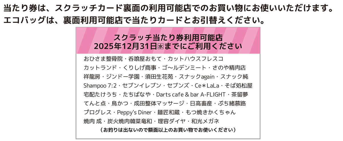 スクラッチカード裏面